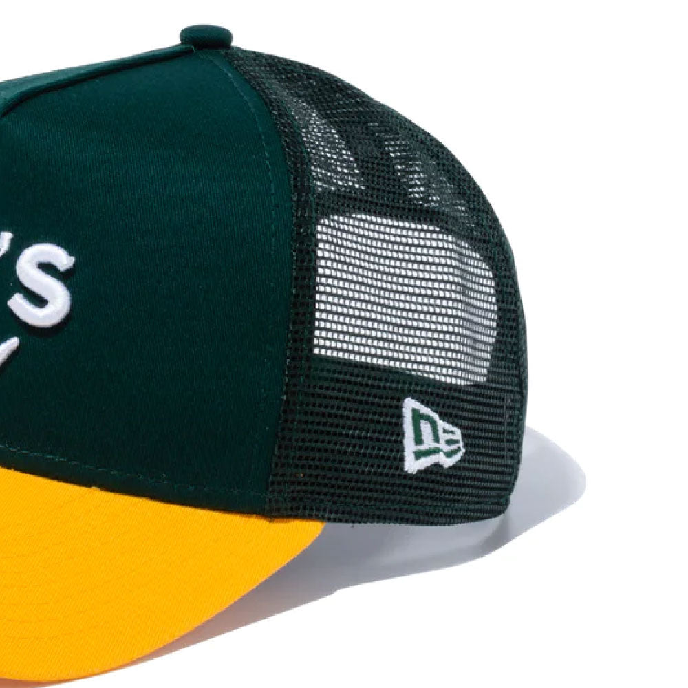 9Forty A-Frame Trucker Oakland Athletics Mesh Cap Logo MLB オークランド アスレチックス メッシュ キャップ 帽子