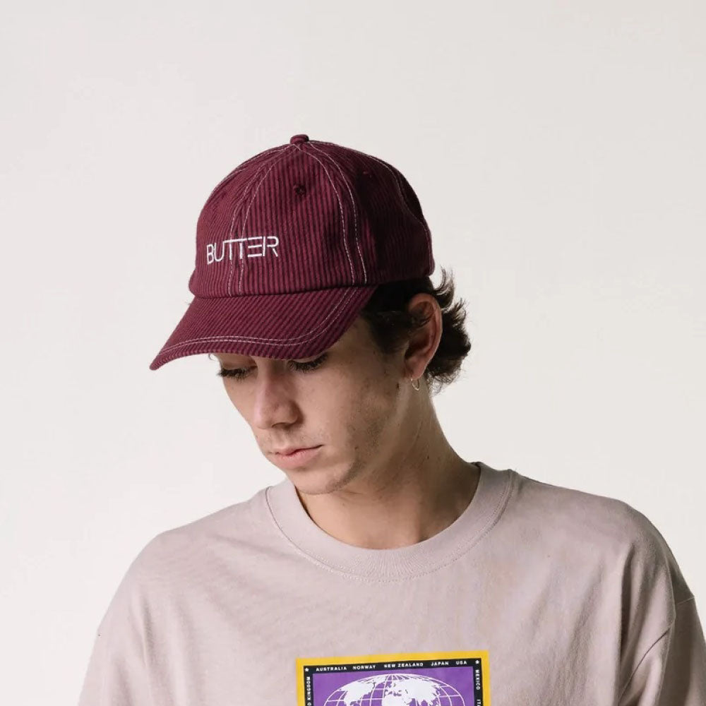 Seersucker 6Panel Cap ロゴ パネル キャップ 帽子