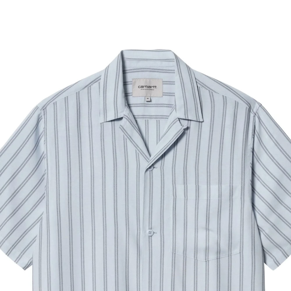 Reyes Shirt S/S Stripe Shirt ストライプ 半袖 開襟 シャツ