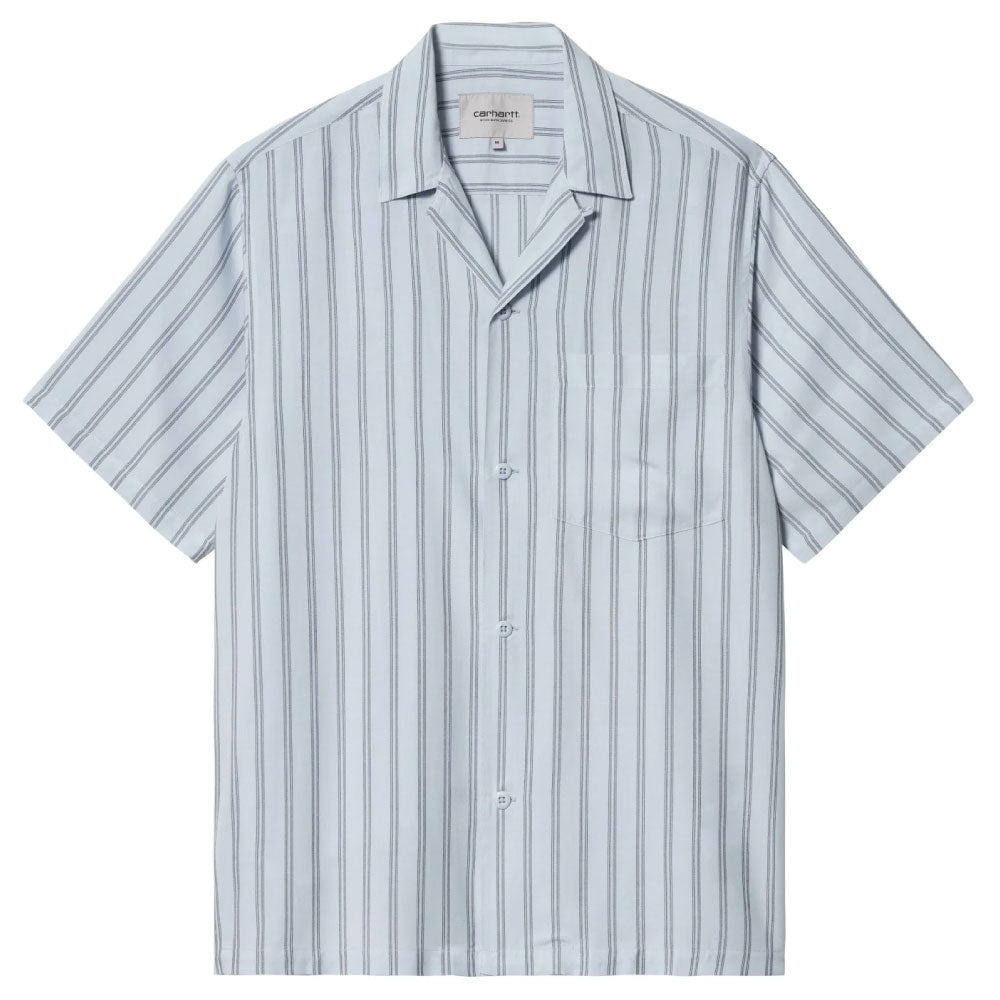 Reyes Shirt S/S Stripe Shirt ストライプ 半袖 開襟 シャツ