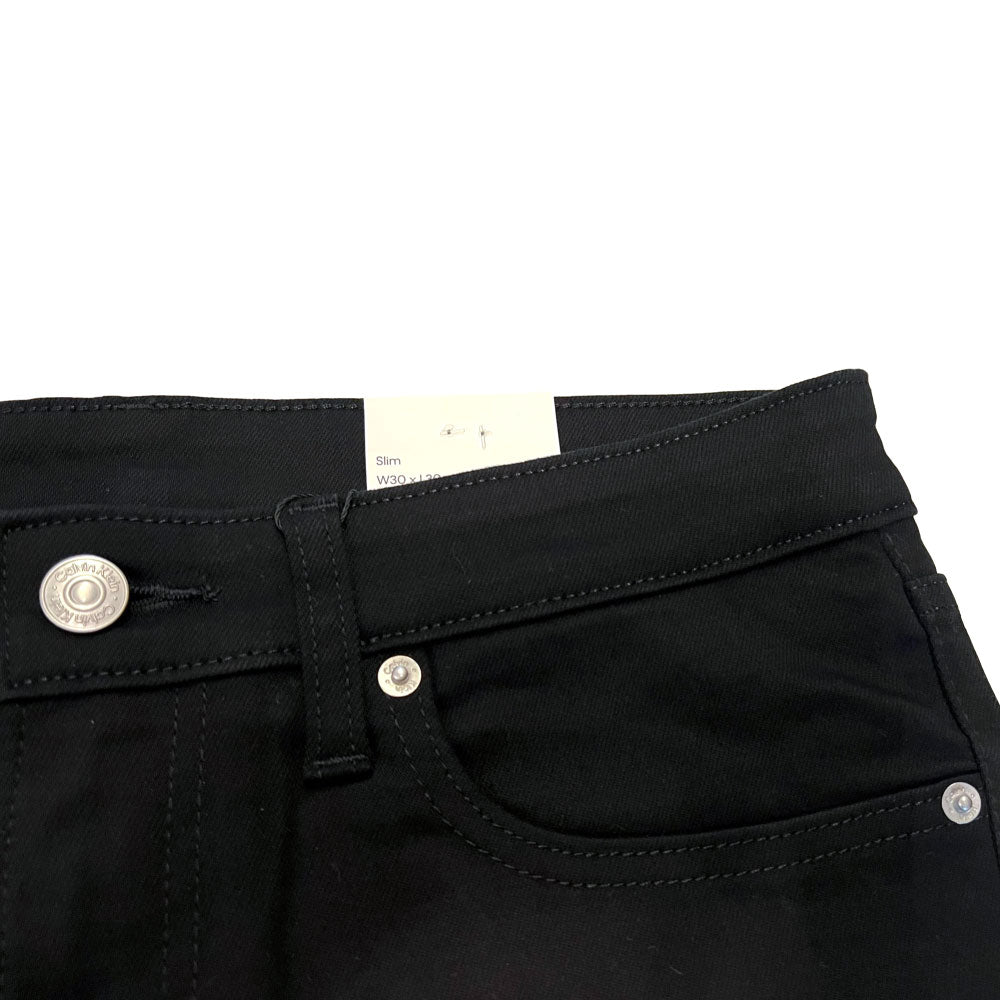 Slim Fit Black Denim Pants スリム フィット ブラック ジーンズ デニム パンツ