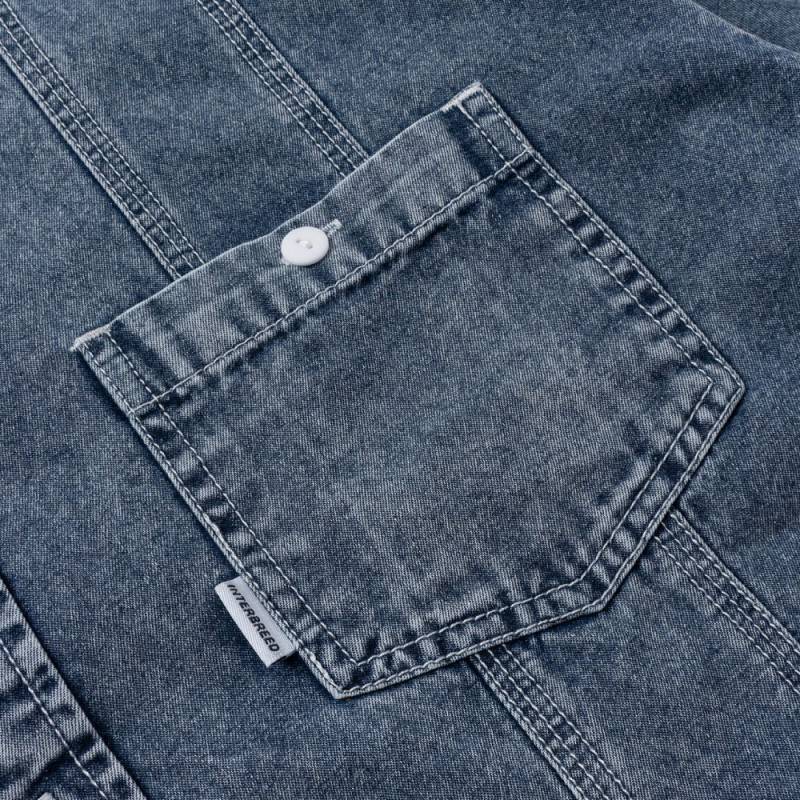 Washed Denim Island Shirt 半袖 デニム キューバ シャツ