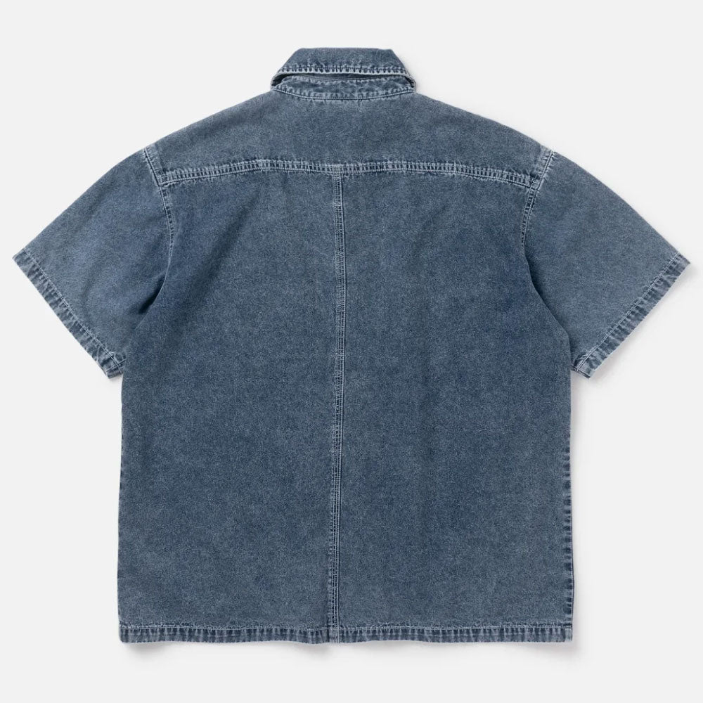 Washed Denim Island Shirt 半袖 デニム キューバ シャツ