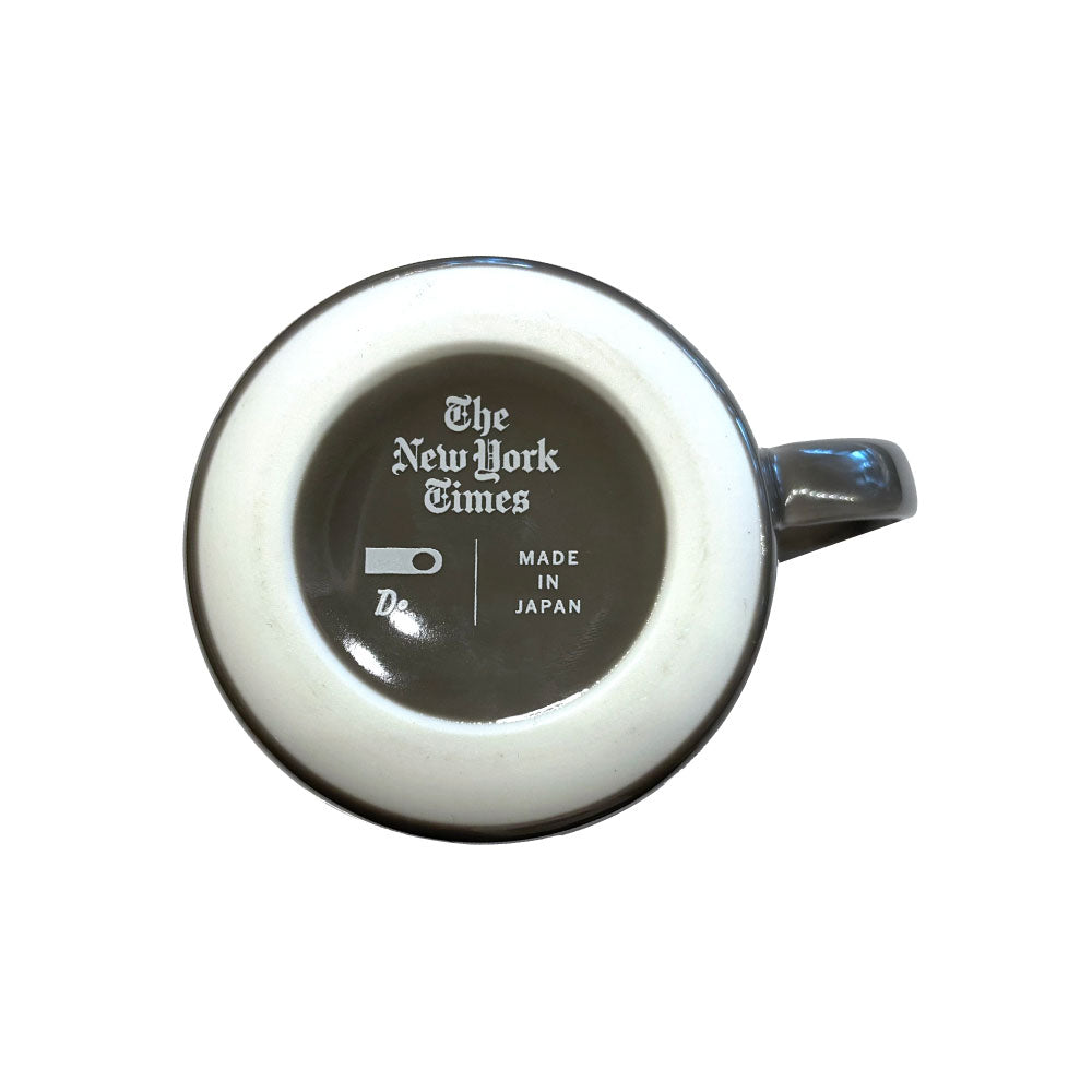 Porcelain Logo Mug Cup White Grey マグカップ コップ