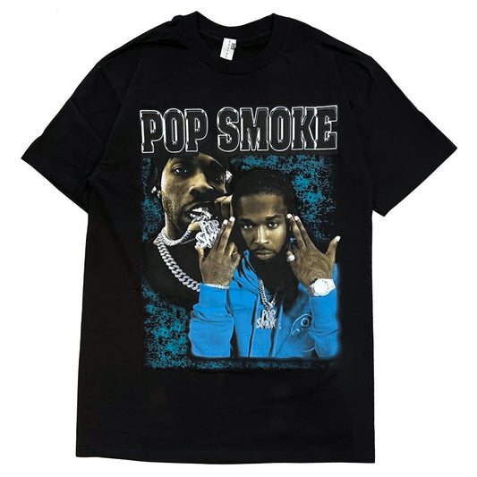 Music S/S Official Rap Tee Pop Smoke Photo オフィシャル ポップスモーク フォト 半袖 Tシャツ