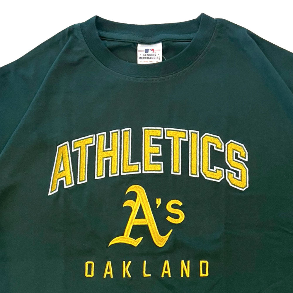 X Oakland Athletics embroidery Logo S/S Tee オークランド アスレチックス 半袖 刺繍 Tシャツ 公式 Official