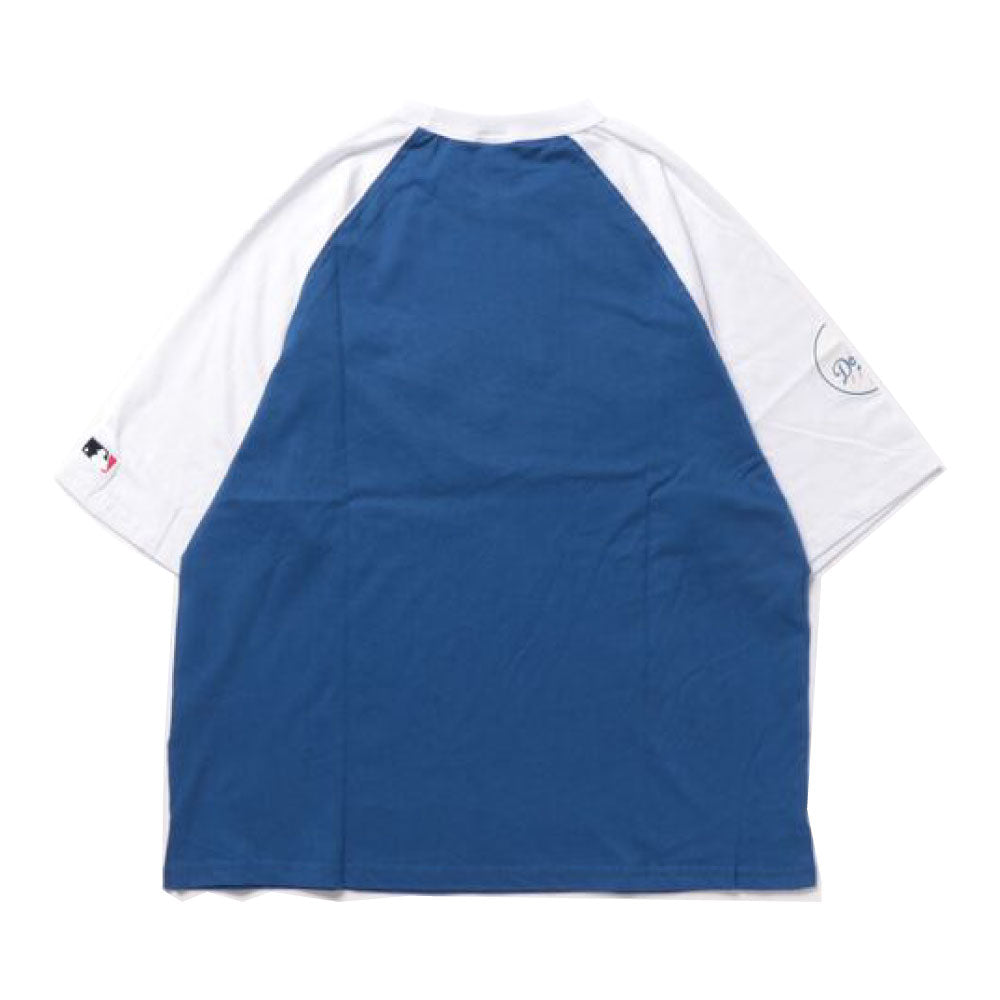 X Los Angeles Dodgers Script Logo Raglan S/S Tee ロサンゼルス ドジャース 半袖 ラグラン Tシャツ 公式 Official