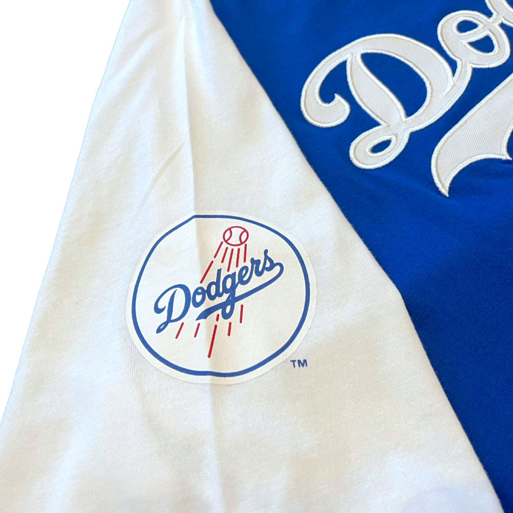 X Los Angeles Dodgers Script Logo Raglan S/S Tee ロサンゼルス ドジャース 半袖 ラグラン Tシャツ 公式 Official