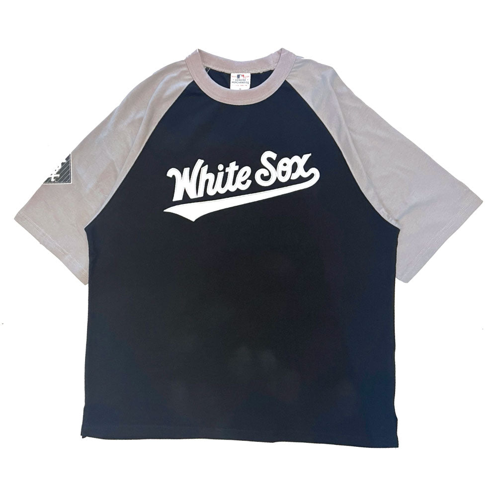 X Chicago White Sox Script Logo Raglan S/S Tee シカゴ ホワイトソックス 半袖 ラグラン Tシャツ 公式 Official