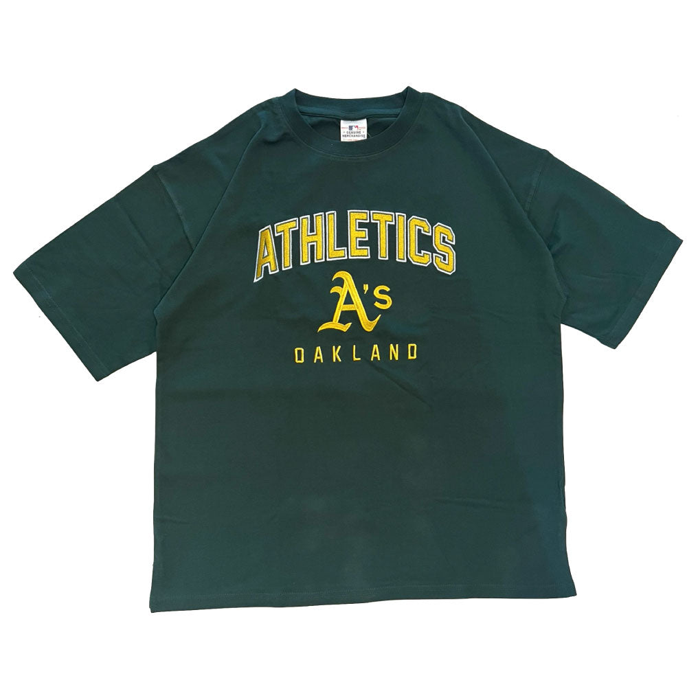 X Oakland Athletics embroidery Logo S/S Tee オークランド アスレチックス 半袖 刺繍 Tシャツ 公式 Official