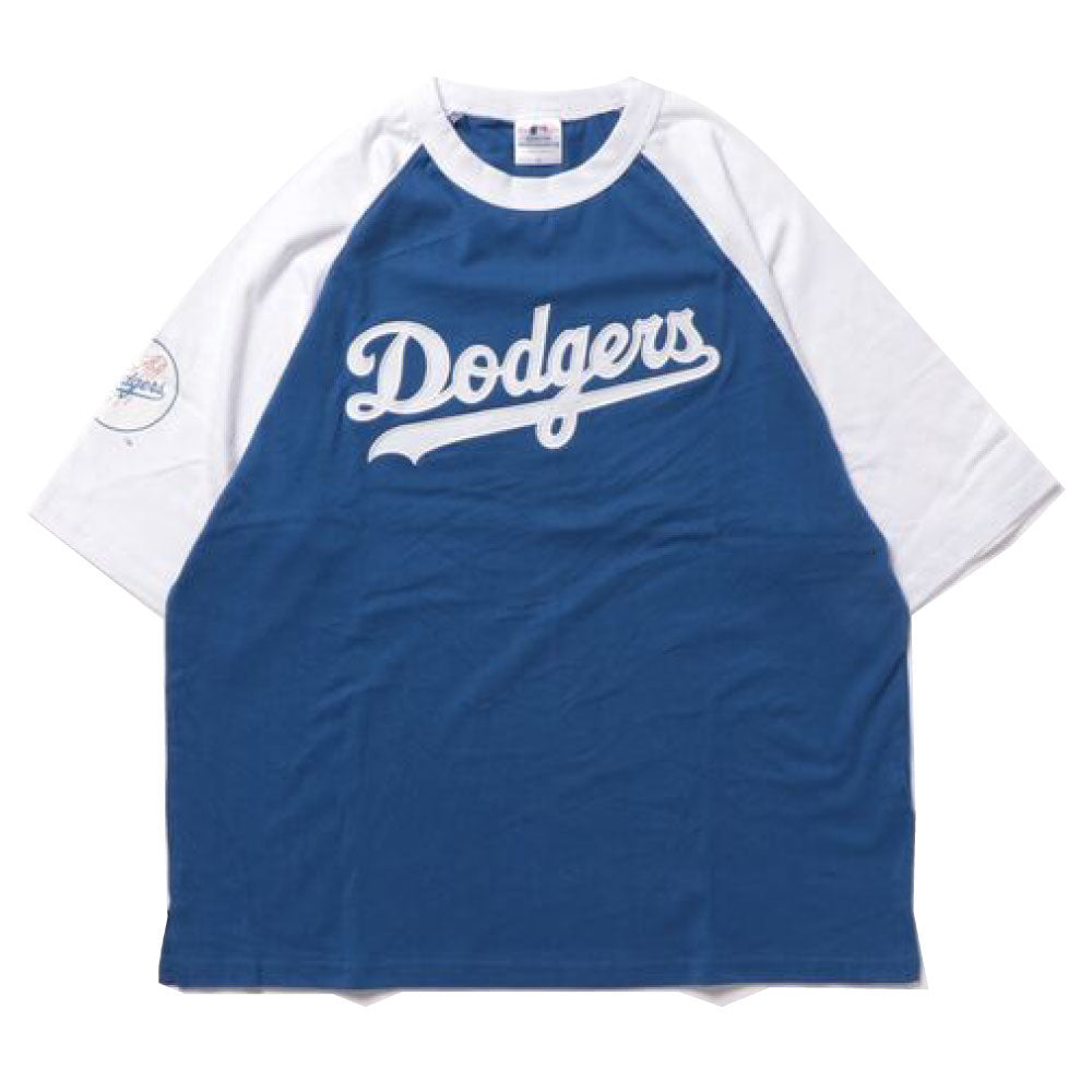 X Los Angeles Dodgers Script Logo Raglan S/S Tee ロサンゼルス ドジャース 半袖 ラグラン Tシャツ 公式 Official