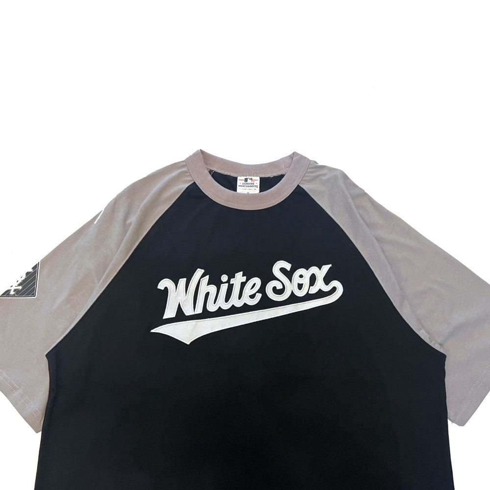 X Chicago White Sox Script Logo Raglan S/S Tee シカゴ ホワイトソックス 半袖 ラグラン Tシャツ 公式 Official