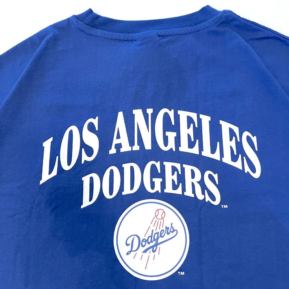 X Los Angeles Dodgers Logo S/S Tee ロサンゼルス ドジャース 半袖 刺繍 Tシャツ 公式 Official