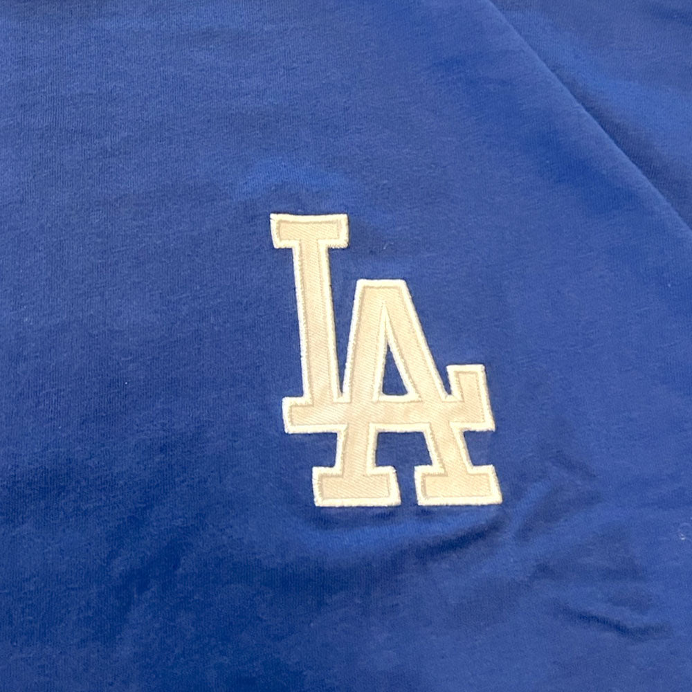 X Los Angeles Dodgers Logo S/S Tee ロサンゼルス ドジャース 半袖 刺繍 Tシャツ 公式 Official