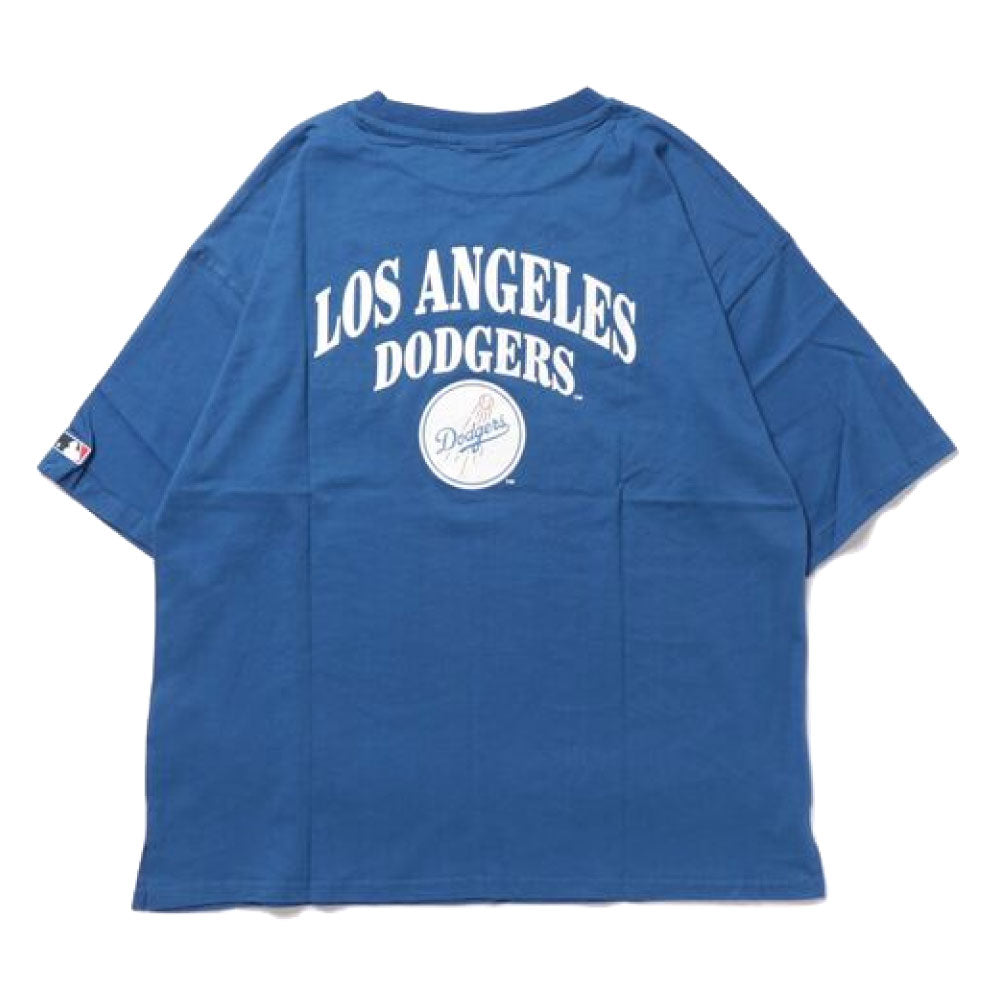 X Los Angeles Dodgers Logo S/S Tee ロサンゼルス ドジャース 半袖 刺繍 Tシャツ 公式 Official