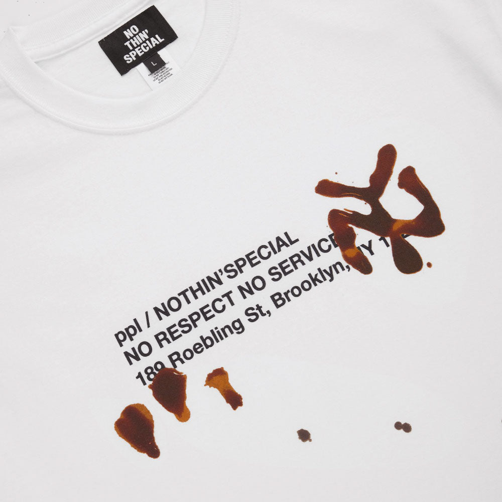 × PPL BROOKLYN Spilled Coffee Logo S/S Tee ロゴ 半袖 Tシャツ