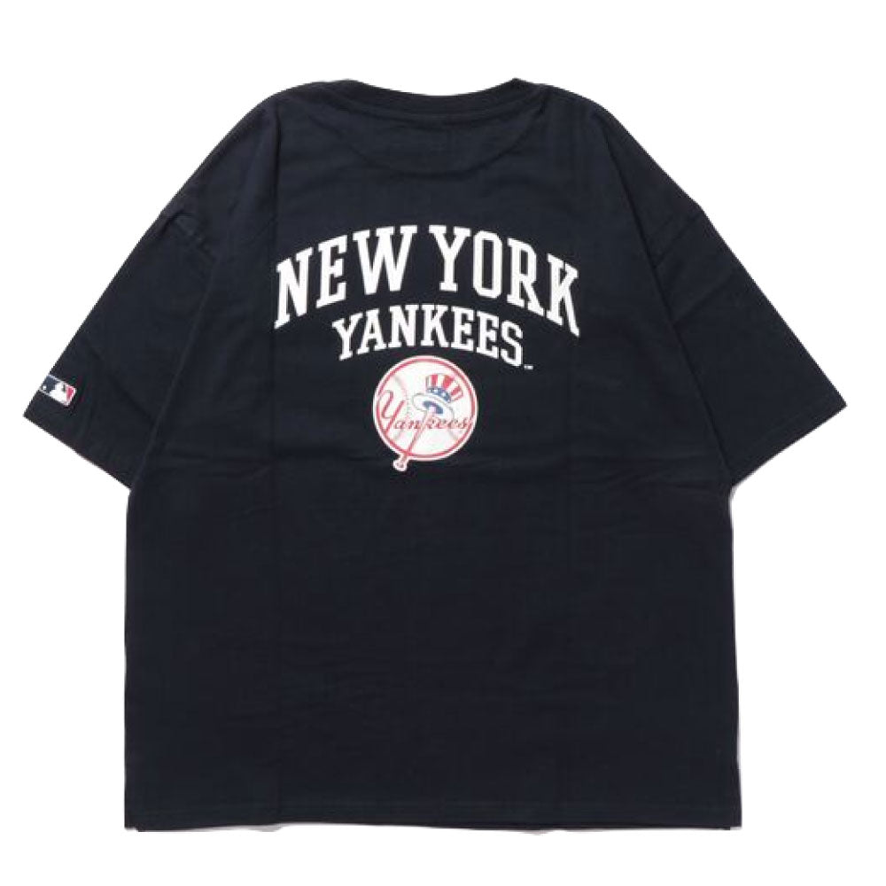 X New York Yankees Logo S/S Tee ニューヨーク ヤンキース 半袖 刺繍 Tシャツ 公式 Official