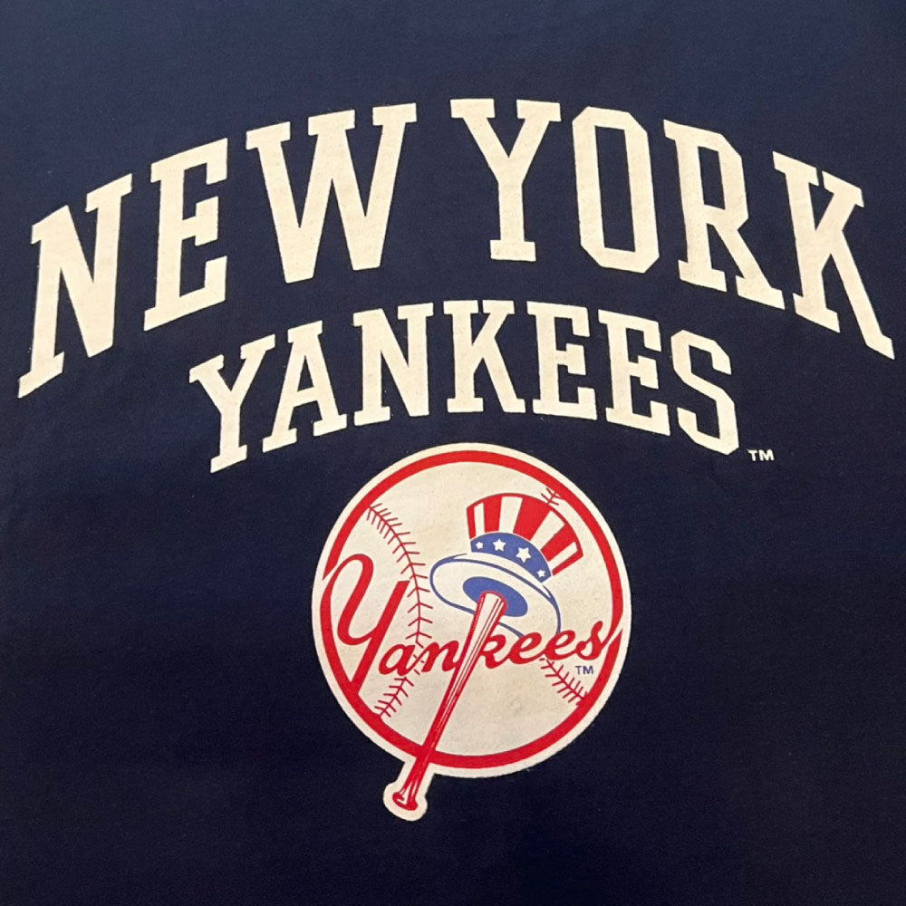 X New York Yankees Logo S/S Tee ニューヨーク ヤンキース 半袖 刺繍 Tシャツ 公式 Official