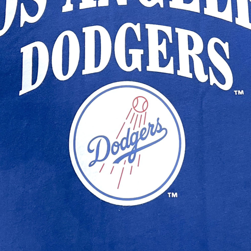 X Los Angeles Dodgers Logo S/S Tee ロサンゼルス ドジャース 半袖 刺繍 Tシャツ 公式 Official