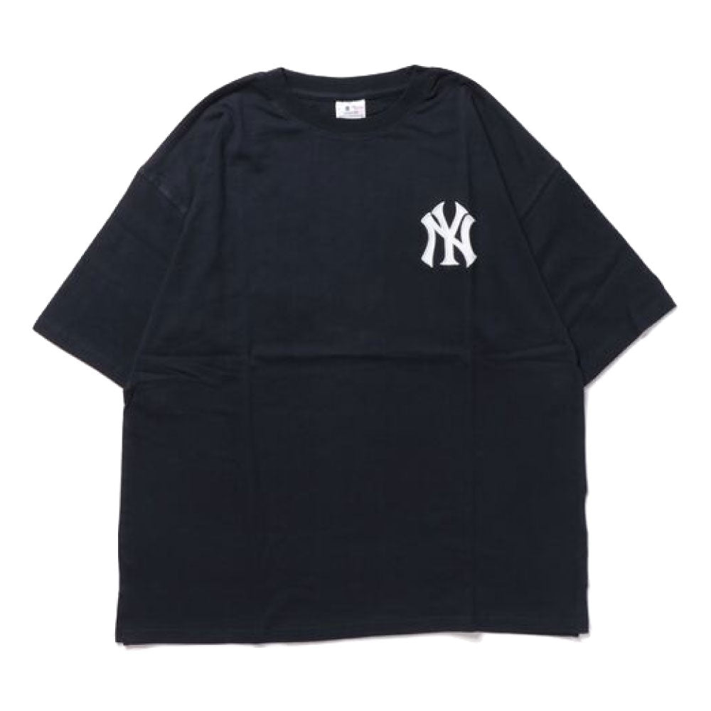 X New York Yankees Logo S/S Tee ニューヨーク ヤンキース 半袖 刺繍 Tシャツ 公式 Official