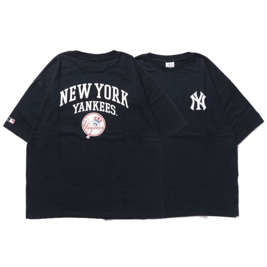 X New York Yankees Logo S/S Tee ニューヨーク ヤンキース 半袖 刺繍 Tシャツ 公式 Official