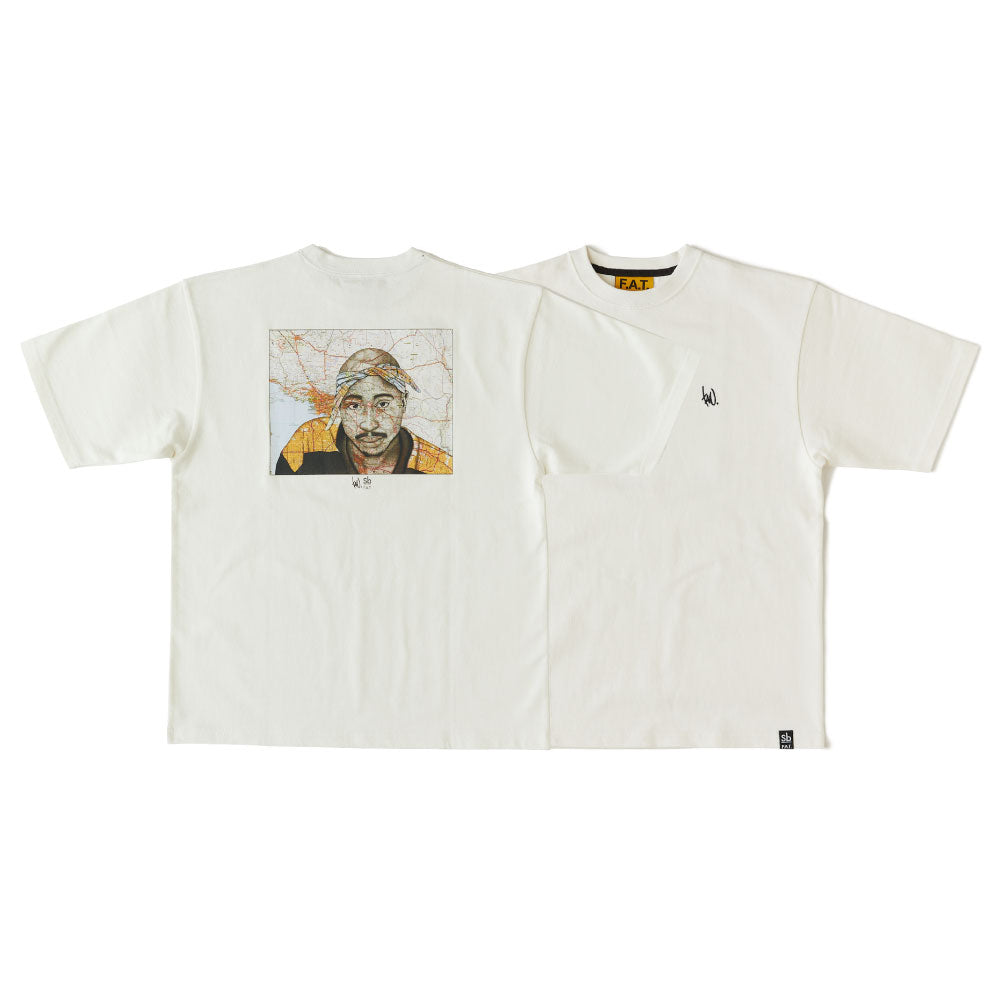 TAVU "2PAC" S/S Tee White 半袖 2パック Tシャツ