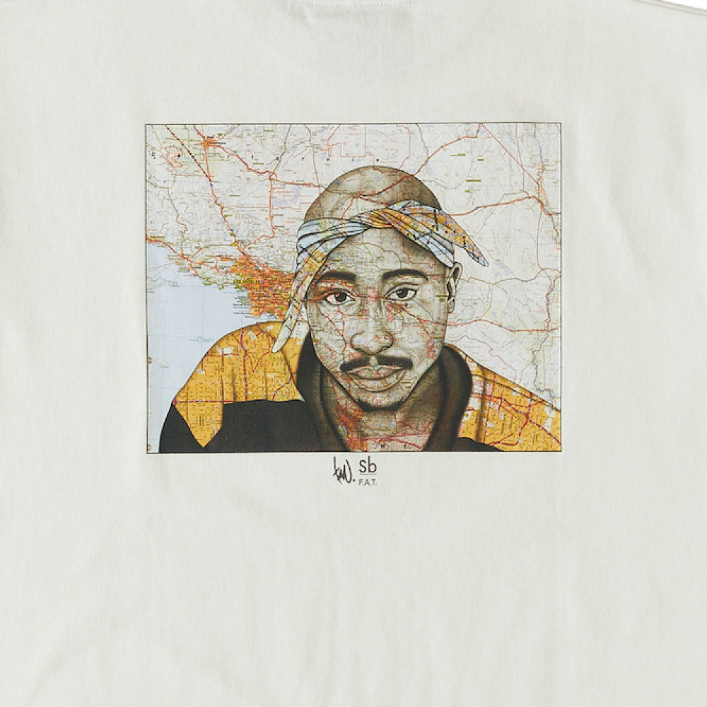 TAVU "2PAC" S/S Tee White 半袖 2パック Tシャツ