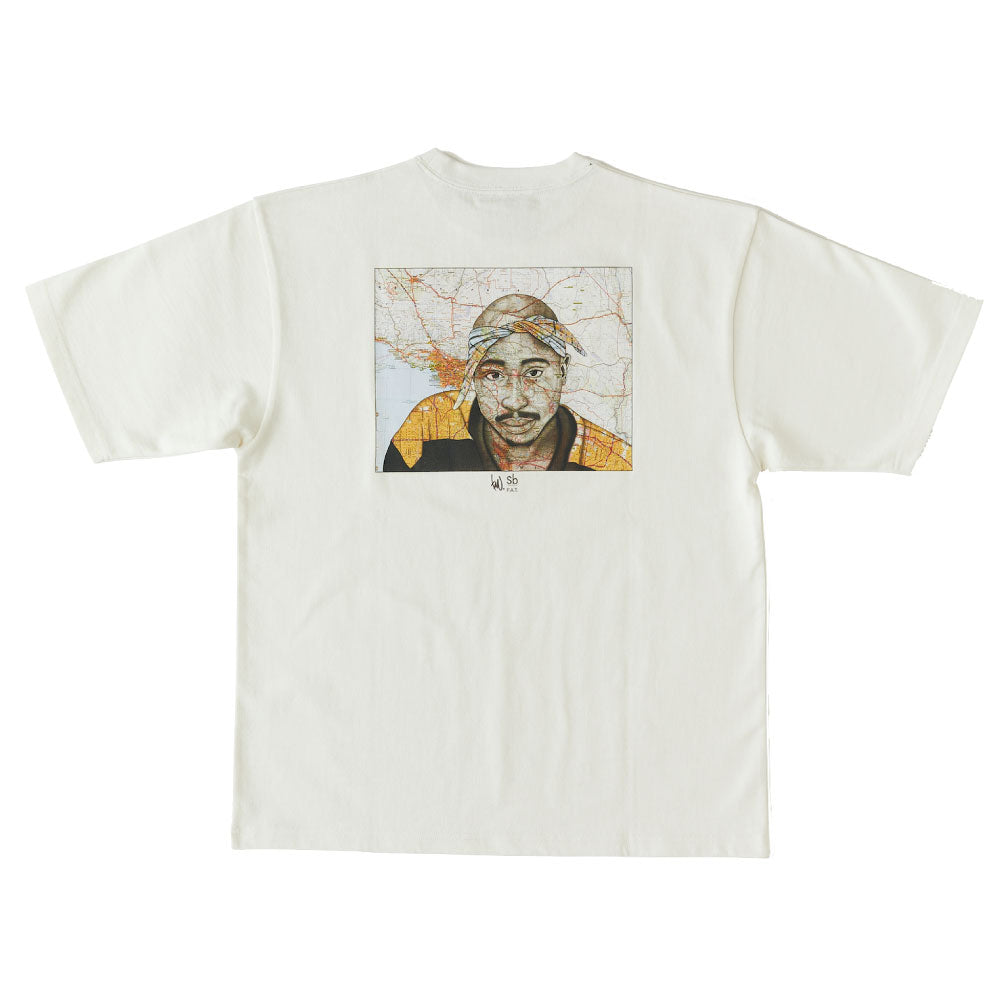 TAVU "2PAC" S/S Tee White 半袖 2パック Tシャツ