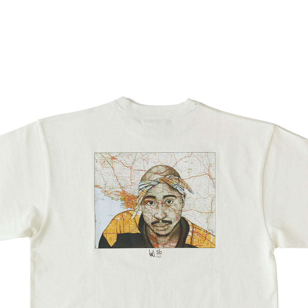 TAVU "2PAC" S/S Tee White 半袖 2パック Tシャツ