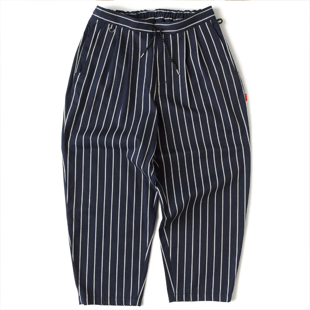 × Cookman Chefripe Relax Easy Pants Navy × クックマン リラックス ストライプ イージー パンツ