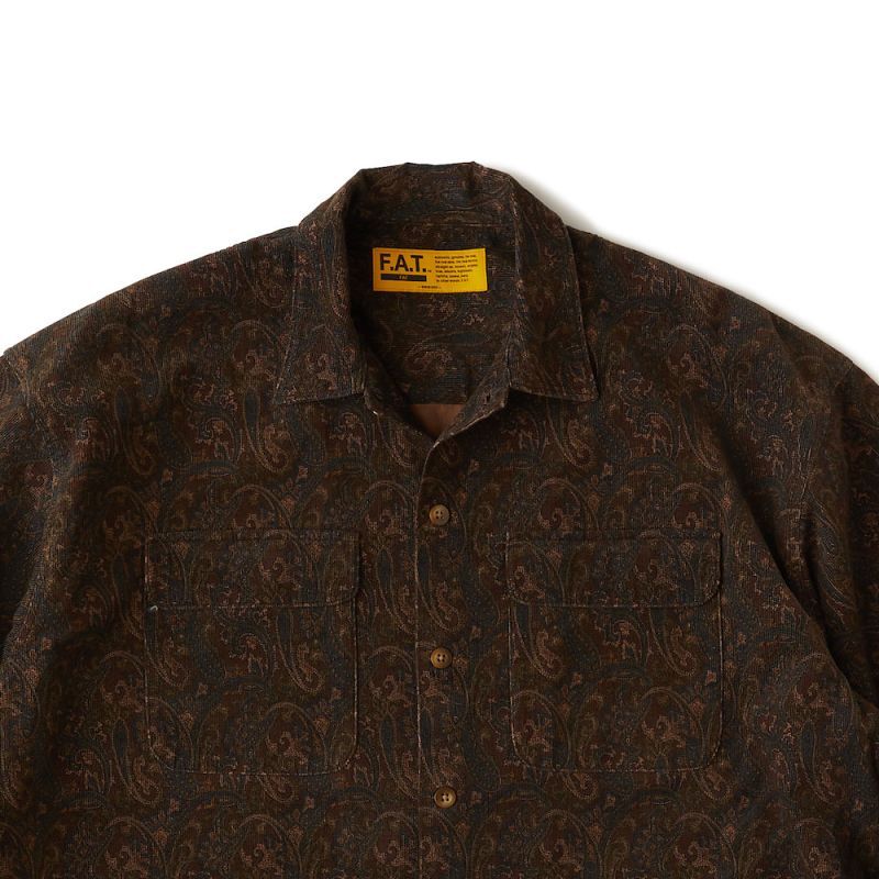 MEGASLEY Paisley Corduroy L/S Shirts ペイズリー コーデュロイ 長袖 シャツ