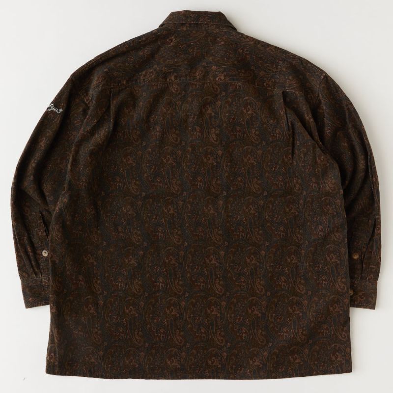 MEGASLEY Paisley Corduroy L/S Shirts ペイズリー コーデュロイ 長袖 シャツ