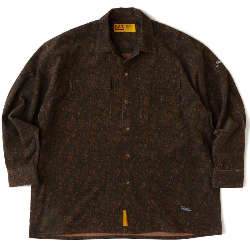 MEGASLEY Paisley Corduroy L/S Shirts ペイズリー コーデュロイ 長袖 シャツ