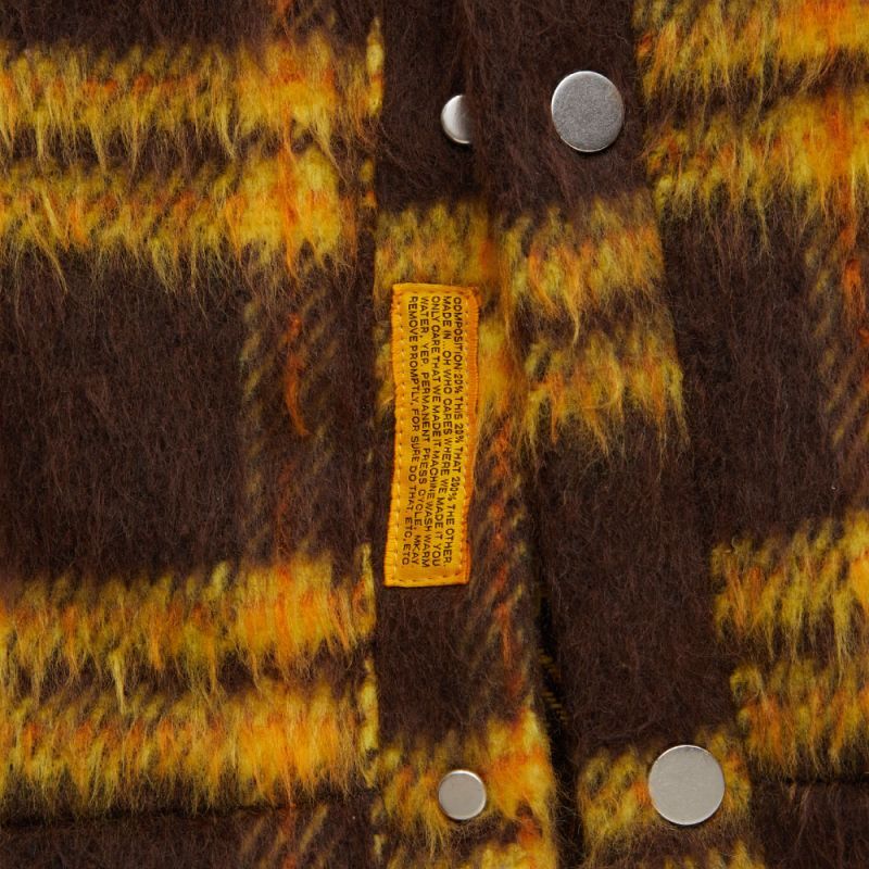 SHAGYGAN Mohair check Snap Cardigan モヘア チェック スナップ カーディガン