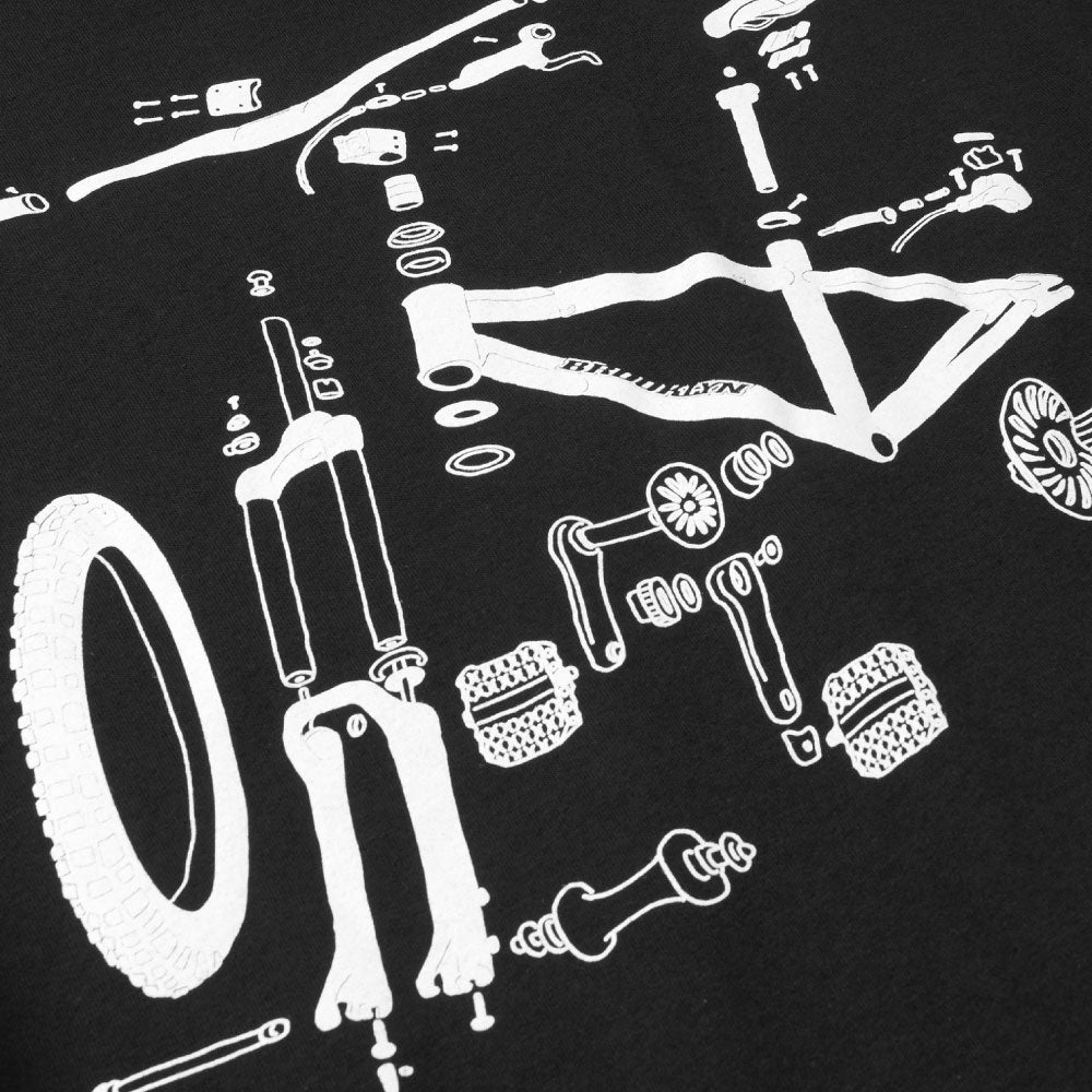 × BROOKLYN MACHINE WORKS Big Ben L/S Tee BLK ブルックリンマシンワークス 26インチ MTB 長袖 Tシャツ