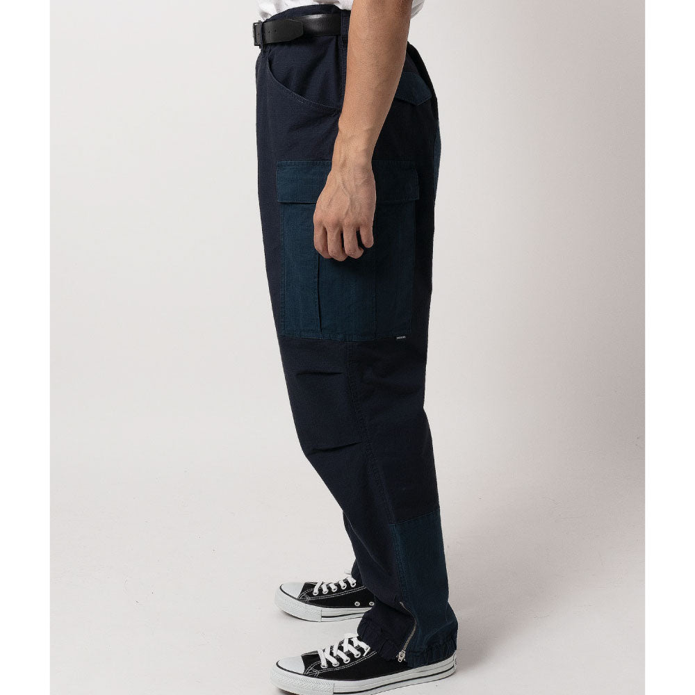 Switched Combat Cargo Pants Navy 切替 リップストップ カーゴ パンツ