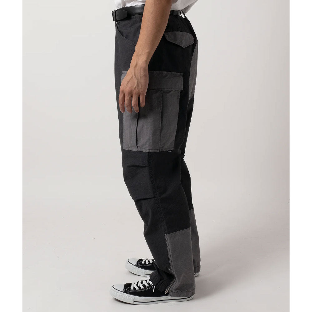 Switched Combat Cargo Pants Gray 切替 リッフ?ストッフ? カーコ? ハ?ンツ