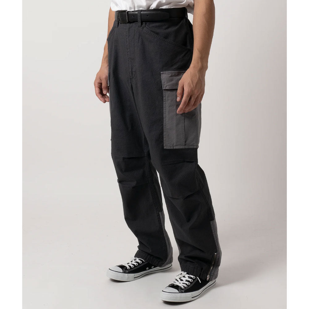 Switched Combat Cargo Pants Gray 切替 リッフ?ストッフ? カーコ? ハ?ンツ