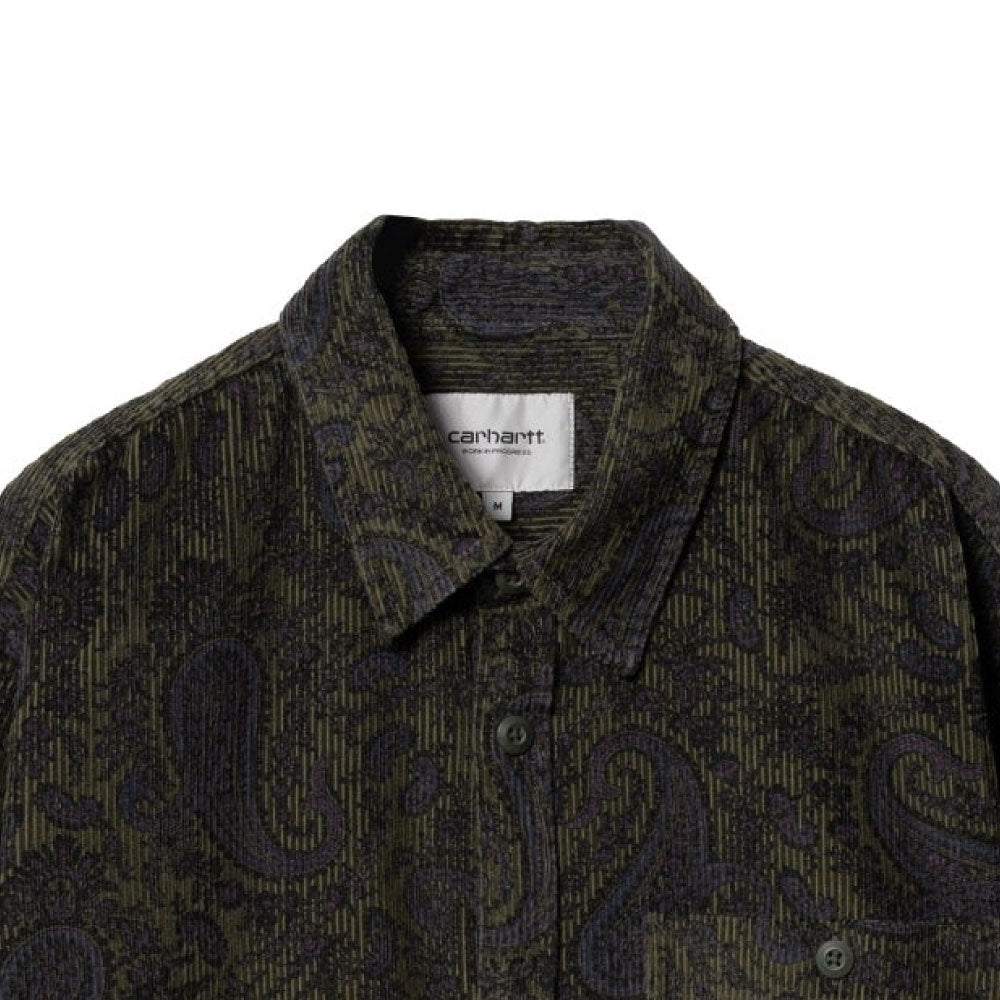 Flint Paisley Print Rinsed L/S Shirt ペイズリー 長袖 コーデュロイ シャツ