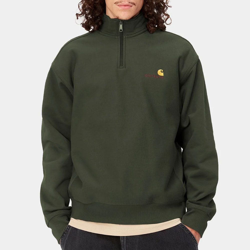 Half Zip American Script Sweatshirt Plant ハーフ ジップ アメリカン スクリプト スウェット シャツ