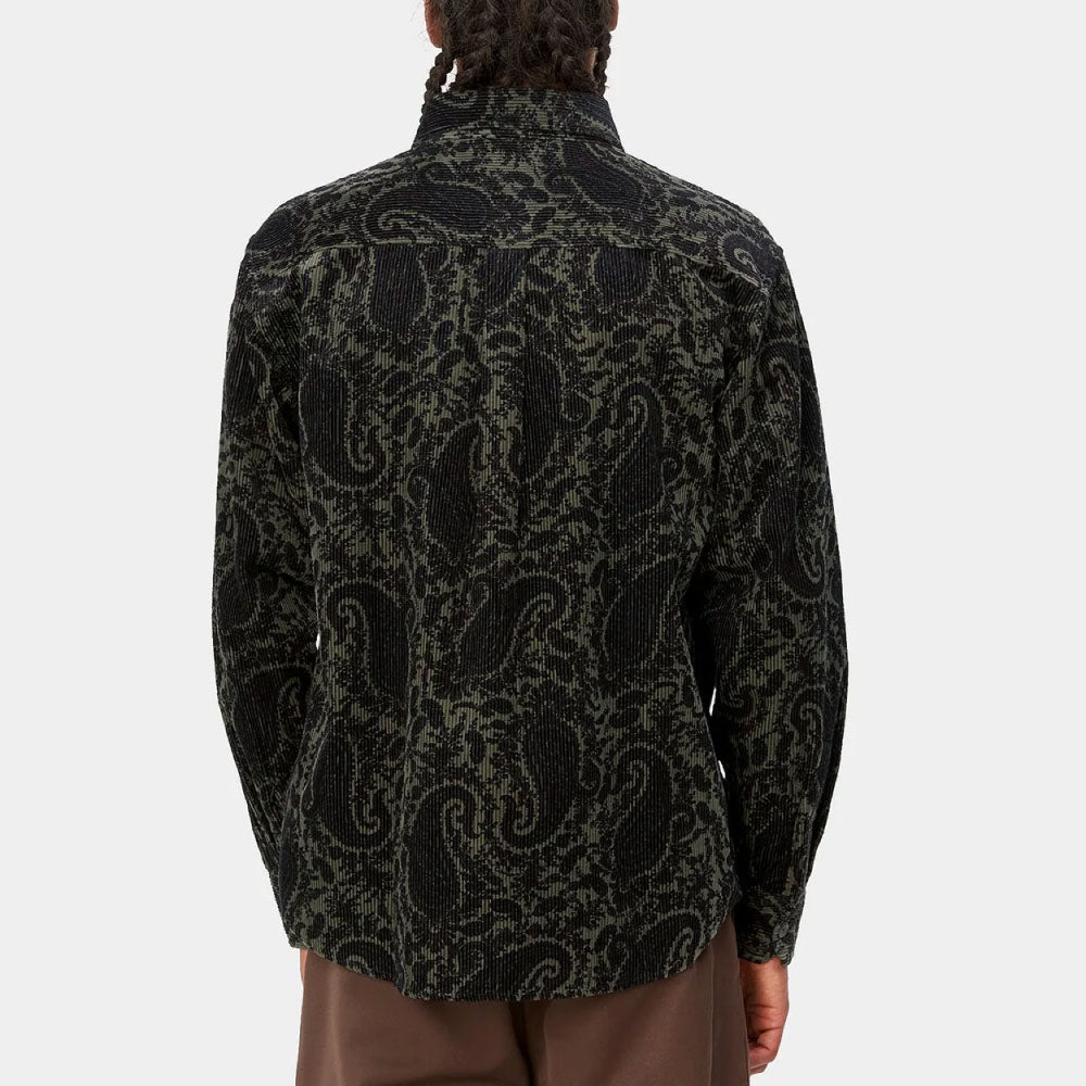 Flint Paisley Print Rinsed L/S Shirt ペイズリー 長袖 コーデュロイ シャツ