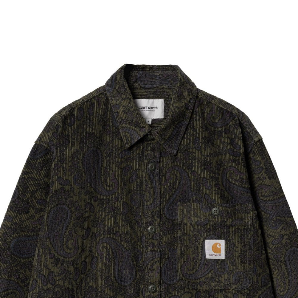 Flint Paisley Print Rinsed L/S Shirt ペイズリー 長袖 コーデュロイ シャツ