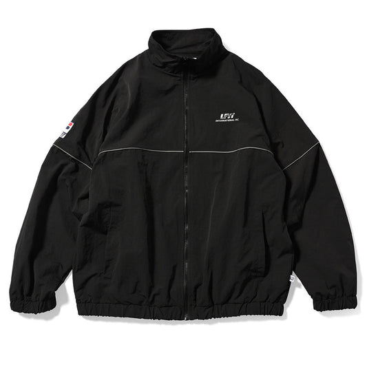 × FILA Track Jacket ナイロン リフレクター パイピング トラック ジャケット