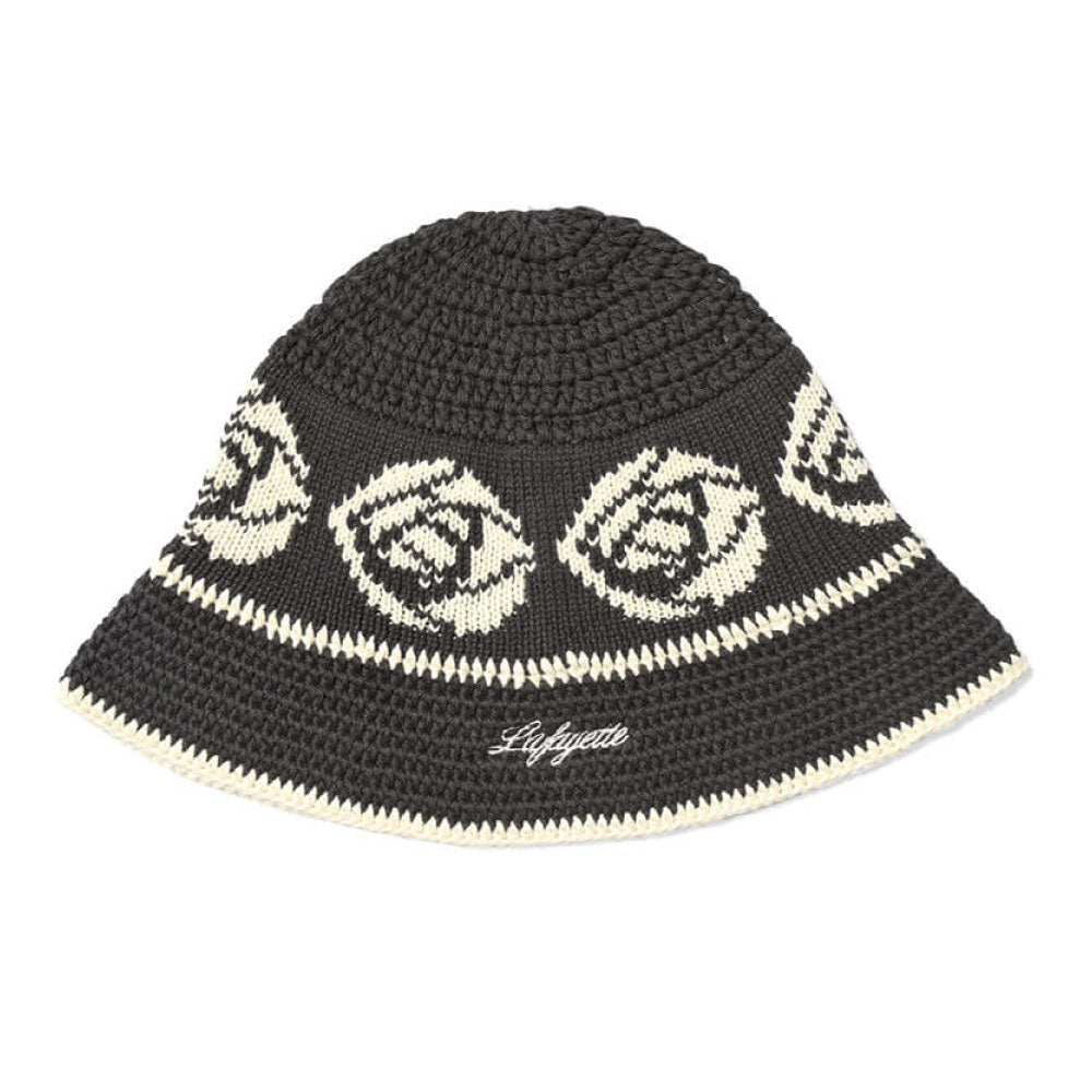 Rose Knit Bucket Hat クロシェ ニット バケット ハット 帽子