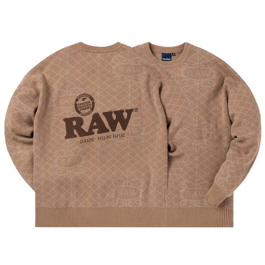 x Raw Rolled Up Knit クルーネック ニット セーター