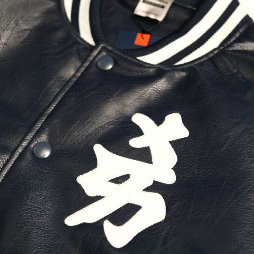 X MLB Official New York PU Leather Stadium Jacket ニューヨーク レザー スタジアム ジャケット 公式