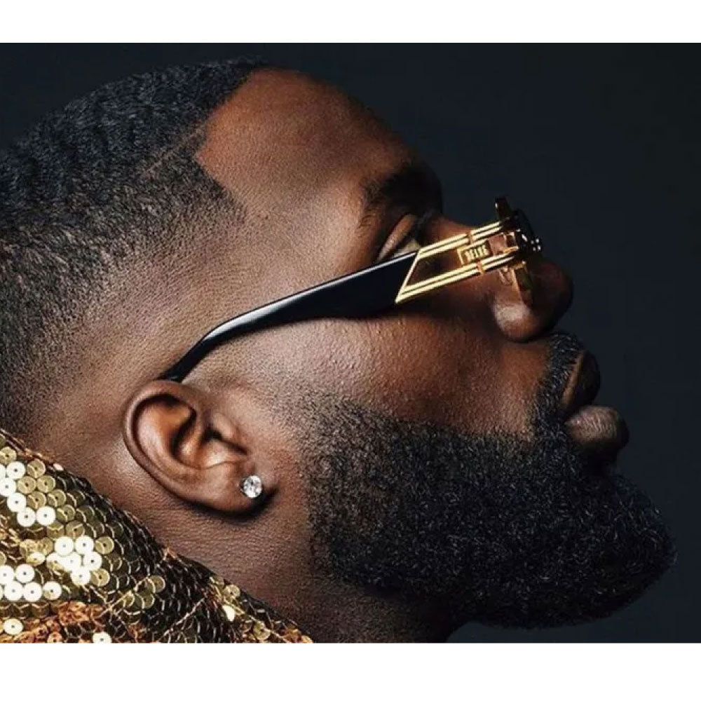 ST. James Black & 24K Gold Sunglasses セントジェームス ブラック & 24K ゴールド サングラス 偏光レンズ