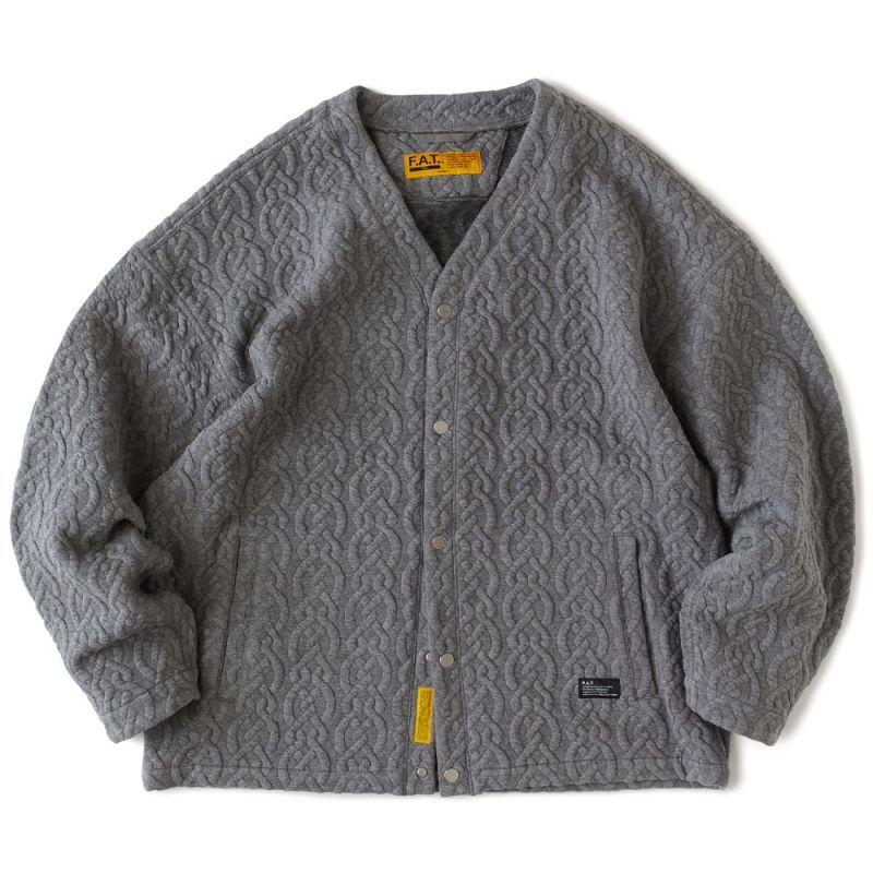 Cabgan Cable Knit Cardigan GRY ケーブル ニット カーディガン