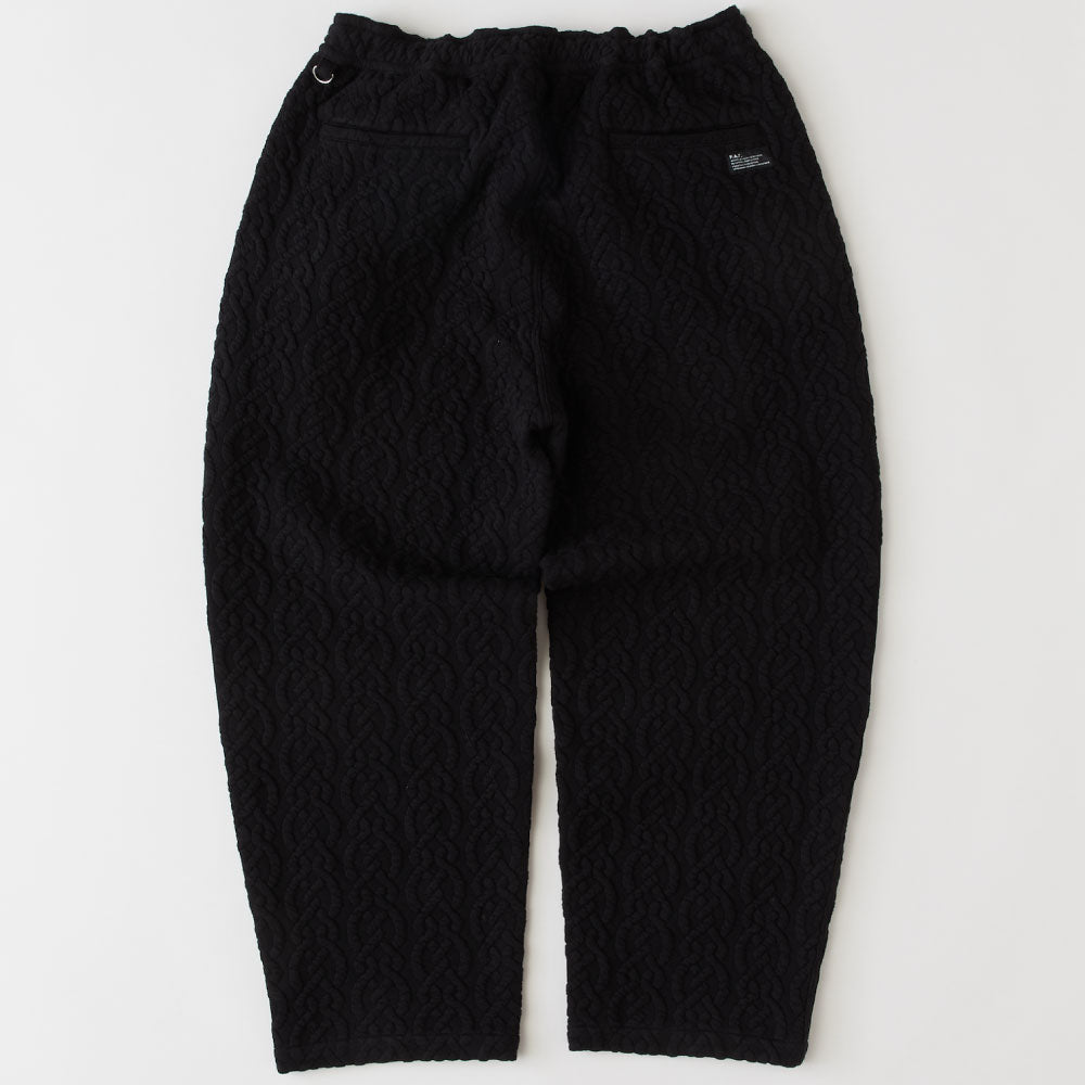 Cablucks Cable Knit Easy Pants BLK ケーブル ニット イージー パンツ