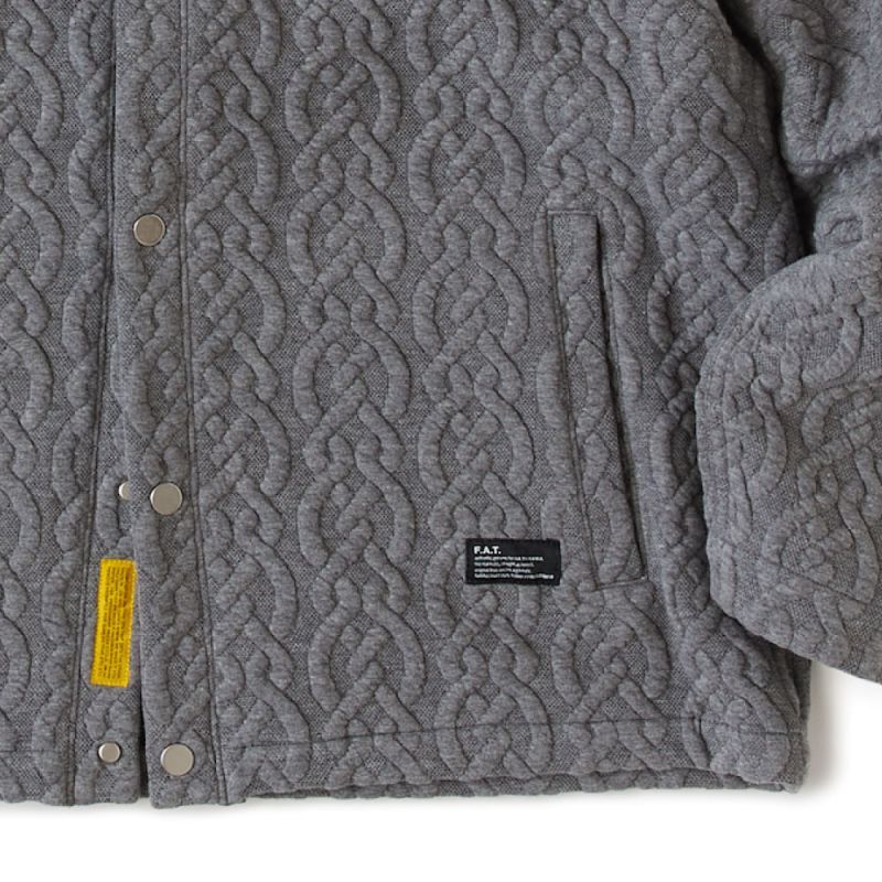 Cabgan Cable Knit Cardigan GRY ケーブル ニット カーディガン